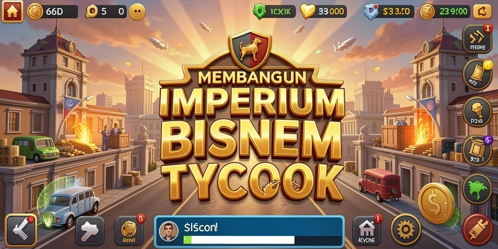 Screenshot utama 66D menampilkan antarmuka gameplay Tycoon yang menarik.