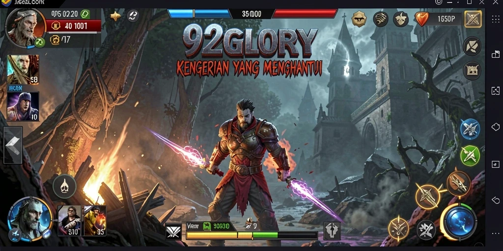 Tampilan menegangkan dalam gameplay 92GLORY menghadirkan suasana Horror yang mencekam.