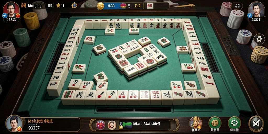 Tampilan gameplay menarik dari game Mahjong 93337.