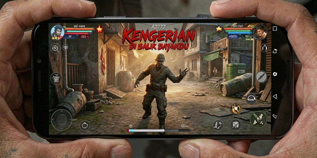 Gameplay menegangkan A7777 dengan suasana Horror yang mencekam.