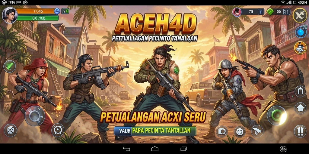 Screenshot gameplay ACEH4D menampilkan aksi seru dan karakter dinamis.