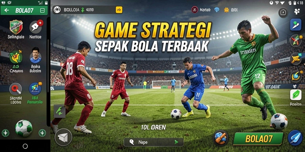 Tampilan gameplay seru dan menegangkan dalam BOLA07.