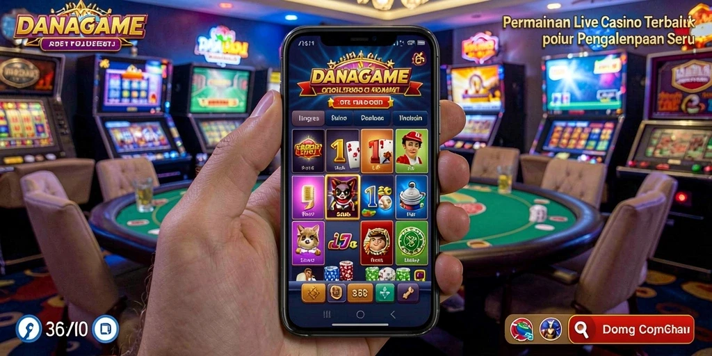 Tampilan gameplay yang dinamis dan interaktif di DANAGAME.