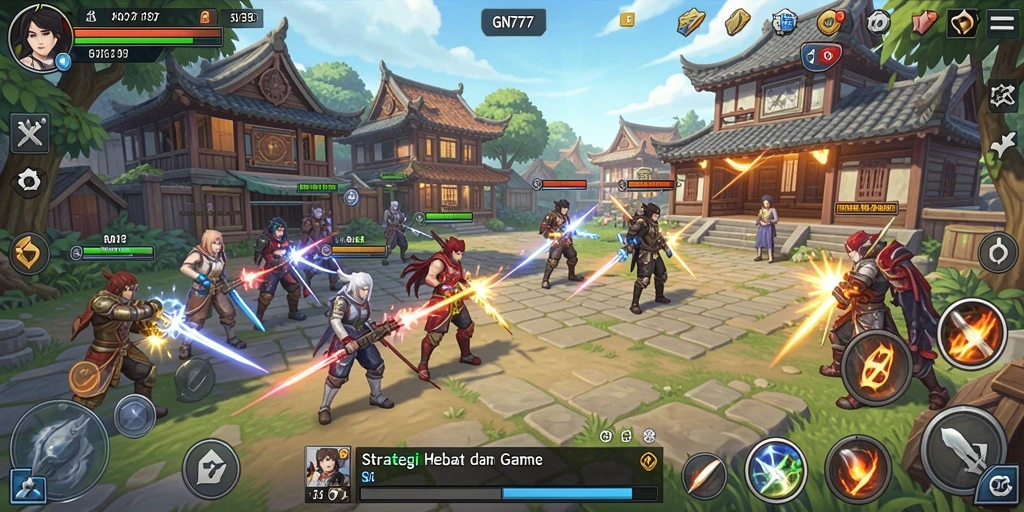 Tampilan gameplay SLG yang menarik dan strategis dari GN777.