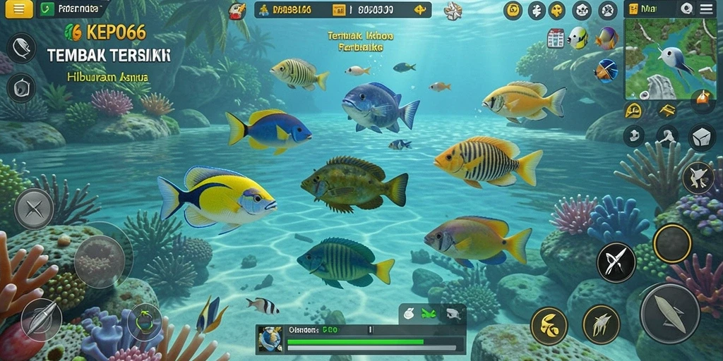 Gameplay seru <strong>KEPO66</strong> saat menembak ikan dengan grafis yang memukau.