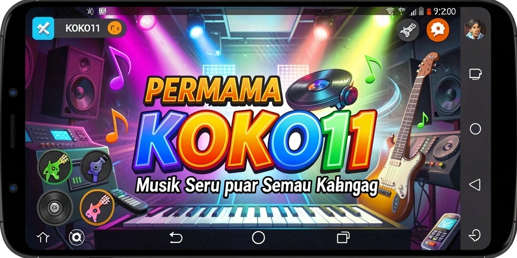 Screenshot <strong>KOKO11</strong> menampilkan gameplay menarik saat bernyanyi.