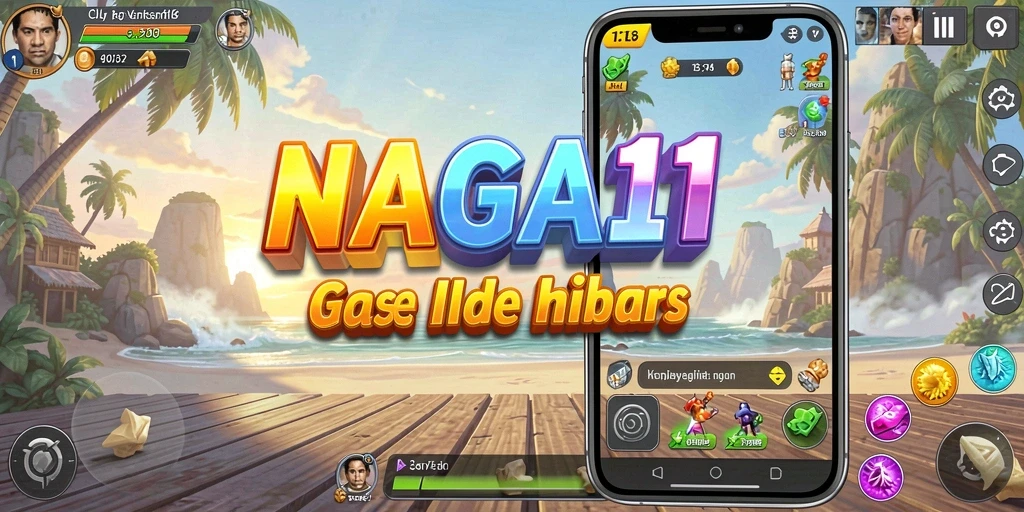 Tampilan gameplay NAGA11 yang menarik dalam gaya Idle.