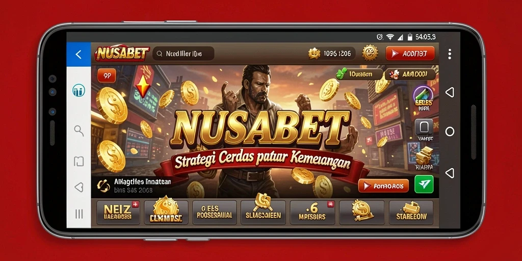 Tampilan gameplay strategi mendebarkan di NUSABET.