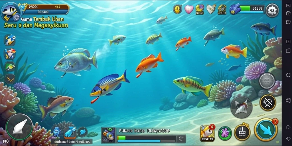 Tampilan menarik dari gameplay Tembak Ikan PUSAT303.