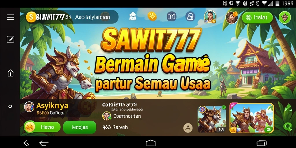 Tampilan seru gameplay SAWIT777 yang mengasyikkan.